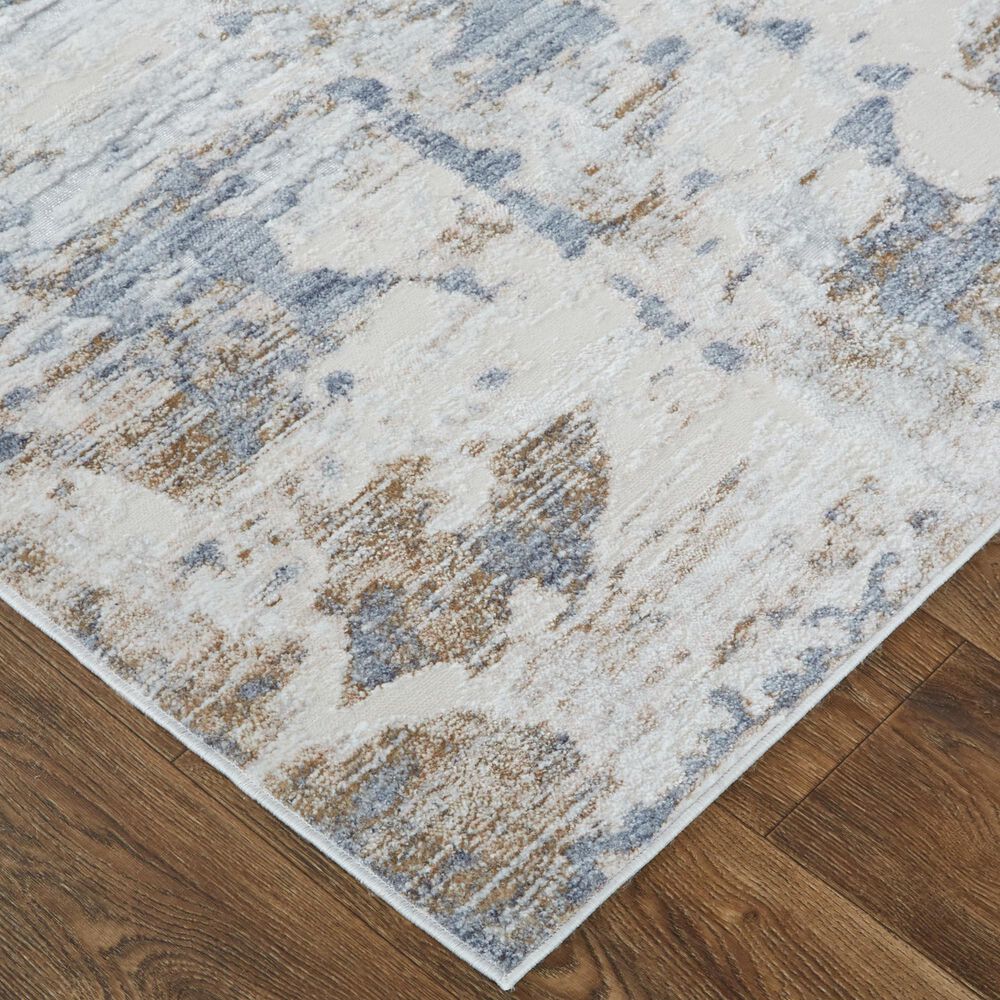 Feizy Rugs Laina 5&#39;7&quot; x 10&#39; Blue and Ivory Area Rug, , large