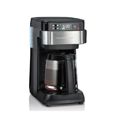 Hamilton Beach 12-Cup Smart Coffee Maker in Black and Stainless Steel, , large