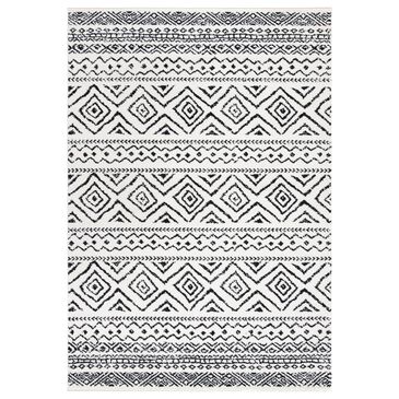 Safavieh Tulum TUL267 9" x 12" Ivory and Black Area Rug, , large