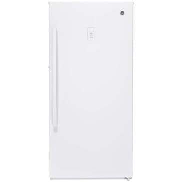 GE Appliances 14.1 Cu. Ft. Frost-Free Upright Freezer in White, , large