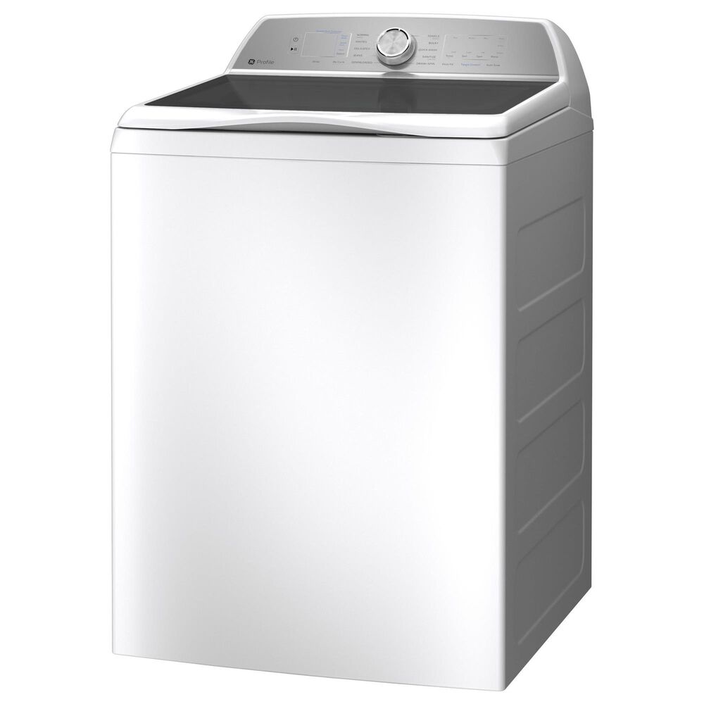 GE Profile 5.0 Cu. Ft. Top Load Impeller Washer with Smarter Wash Technology and FlexDispense in White, , large