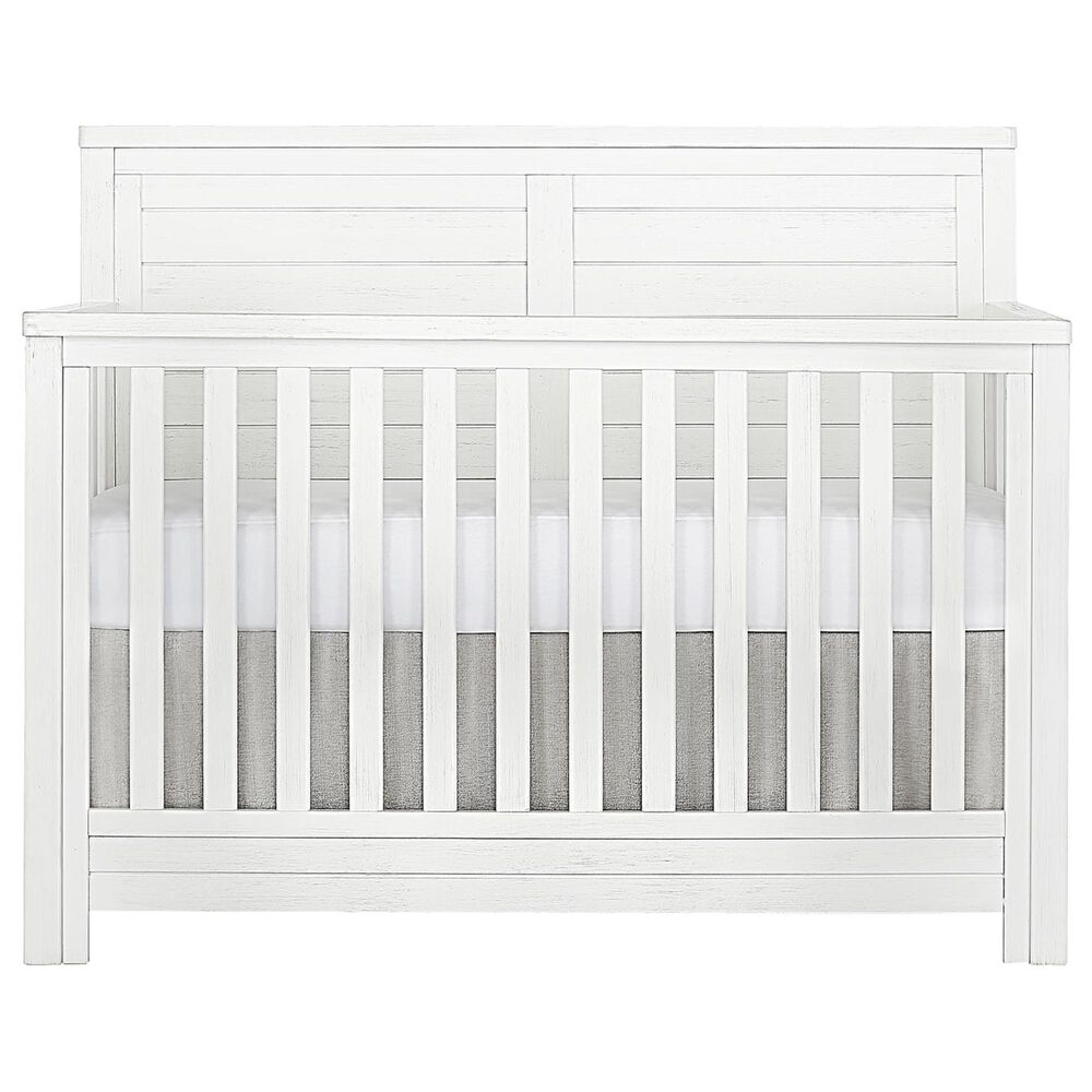 Evolur Belmar Flat Top 5-In-1 Crib in Weathered White, , large