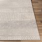 Surya Monaco MOC-2306 4"3" x 6" Silver Gray and Cream Area Rug, , large