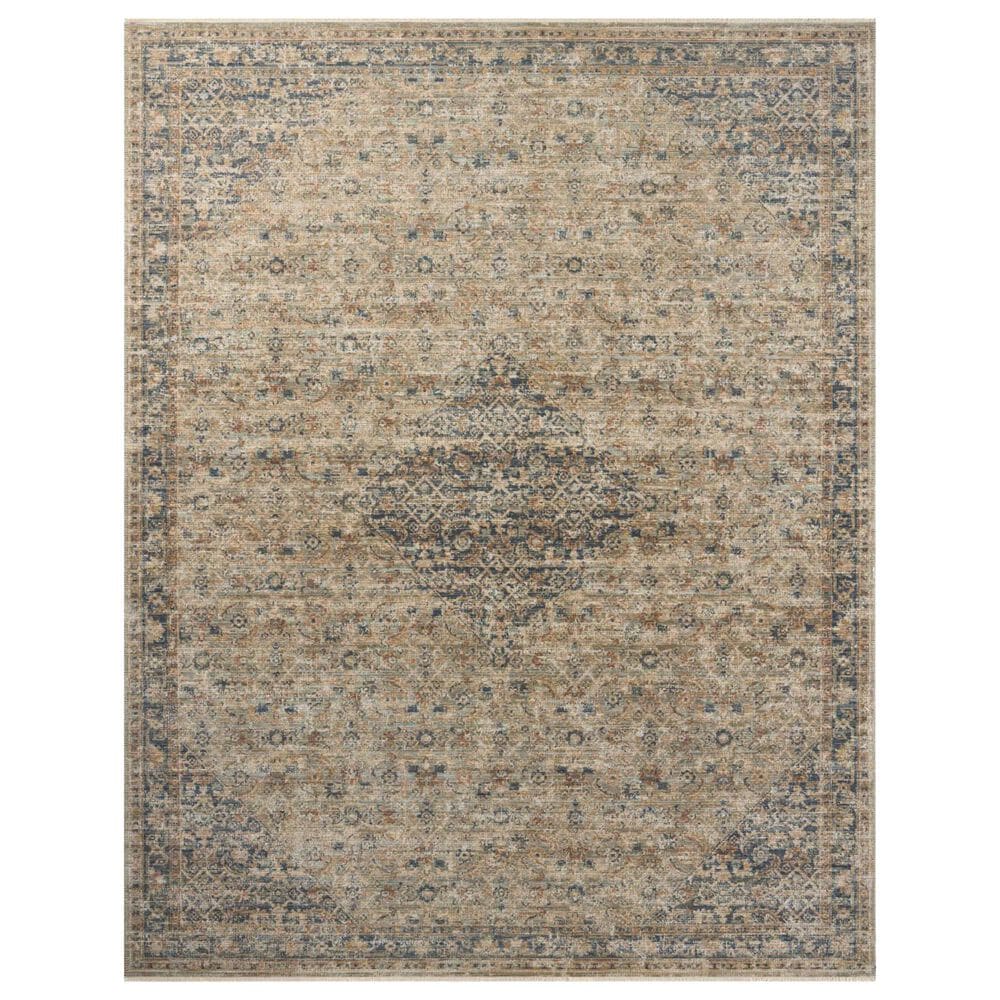 Loloi Heritage 4" x 10" Sage and Navy Area Rug, , large