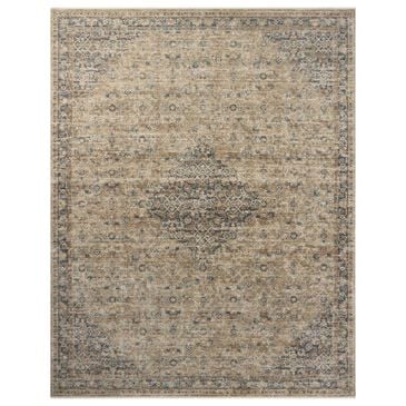 Loloi Heritage 4" x 10" Sage and Navy Area Rug, , large