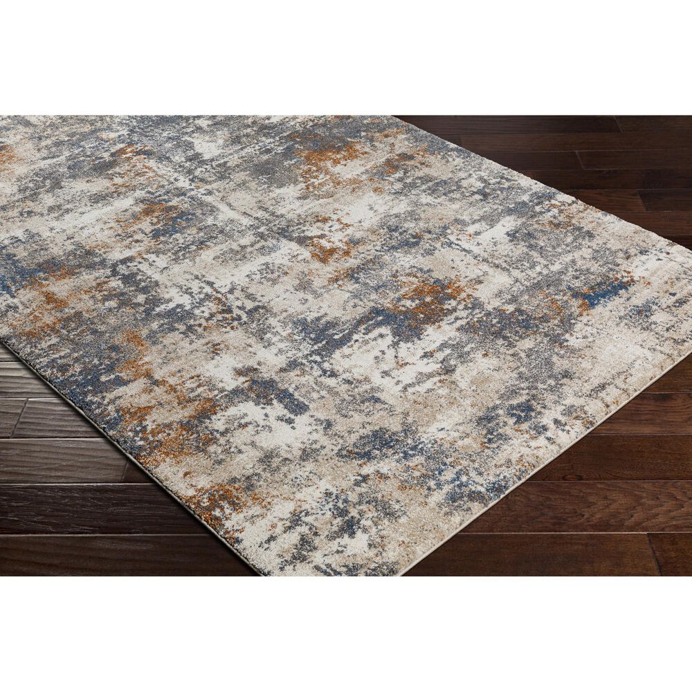 Surya Tuscany TUS-2325 8&#39;10&quot; x 12&#39;1&quot; Gray, Blue and Camel Area Rug, , large