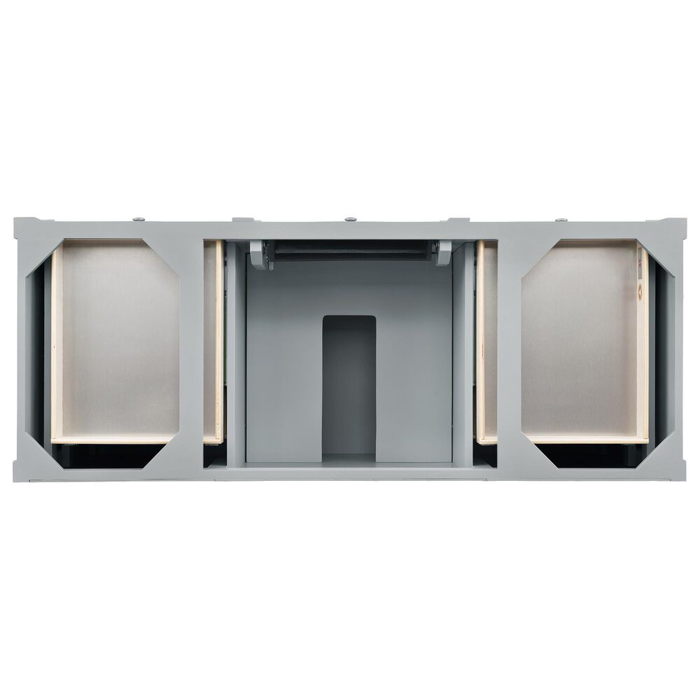 James Martin Brittany 60&quot; Single Bathroom Vanity in Urban Gray with 3 cm Charcoal Soapstone Quartz Top and Rectangle Sink, , large