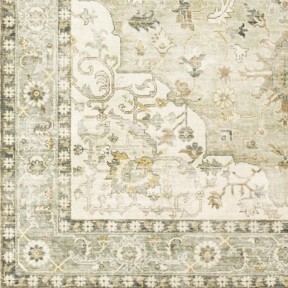 Surya Erin 2&#39;6&quot; x 4&#39; Cream, Sage, Gray, Tan and Khaki Area Rug, , large