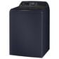 GE Profile 5.4 Cu. Ft. Top Load Impeller Washer and 7.3 Cu. Ft. Gas Dryer Laundry Pair in Sapphire Blue, , large