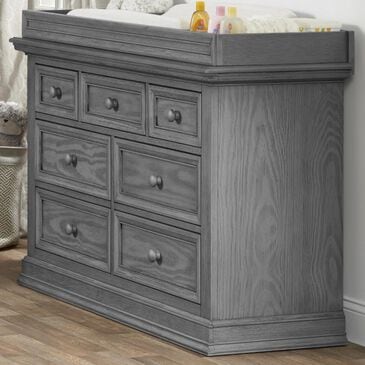 Oxford Baby Glenbrook Dresser and Changer Topper in Graphite Gray, , large