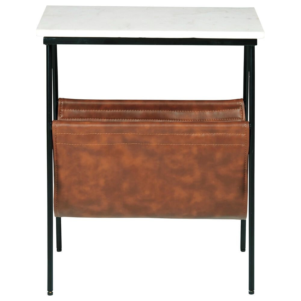 Signature Design by Ashley Etanbury Accent Table in Brown/Black/White, , large