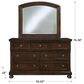 Millennium Porter Dresser and Mirror in Burnished Brown, , large