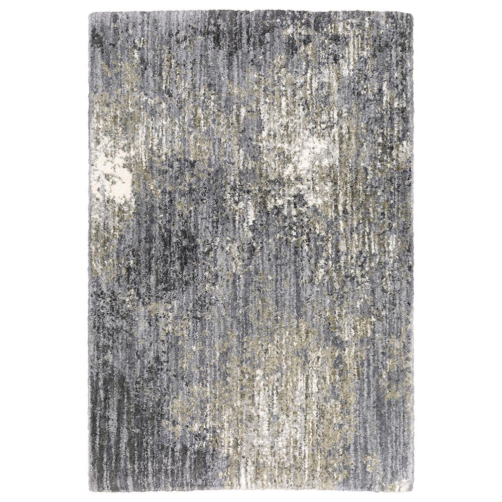 Oriental Weavers Aspen Distressed Shag 2060W 2"3" x 7"6" Gray and Ivory Runner, , large