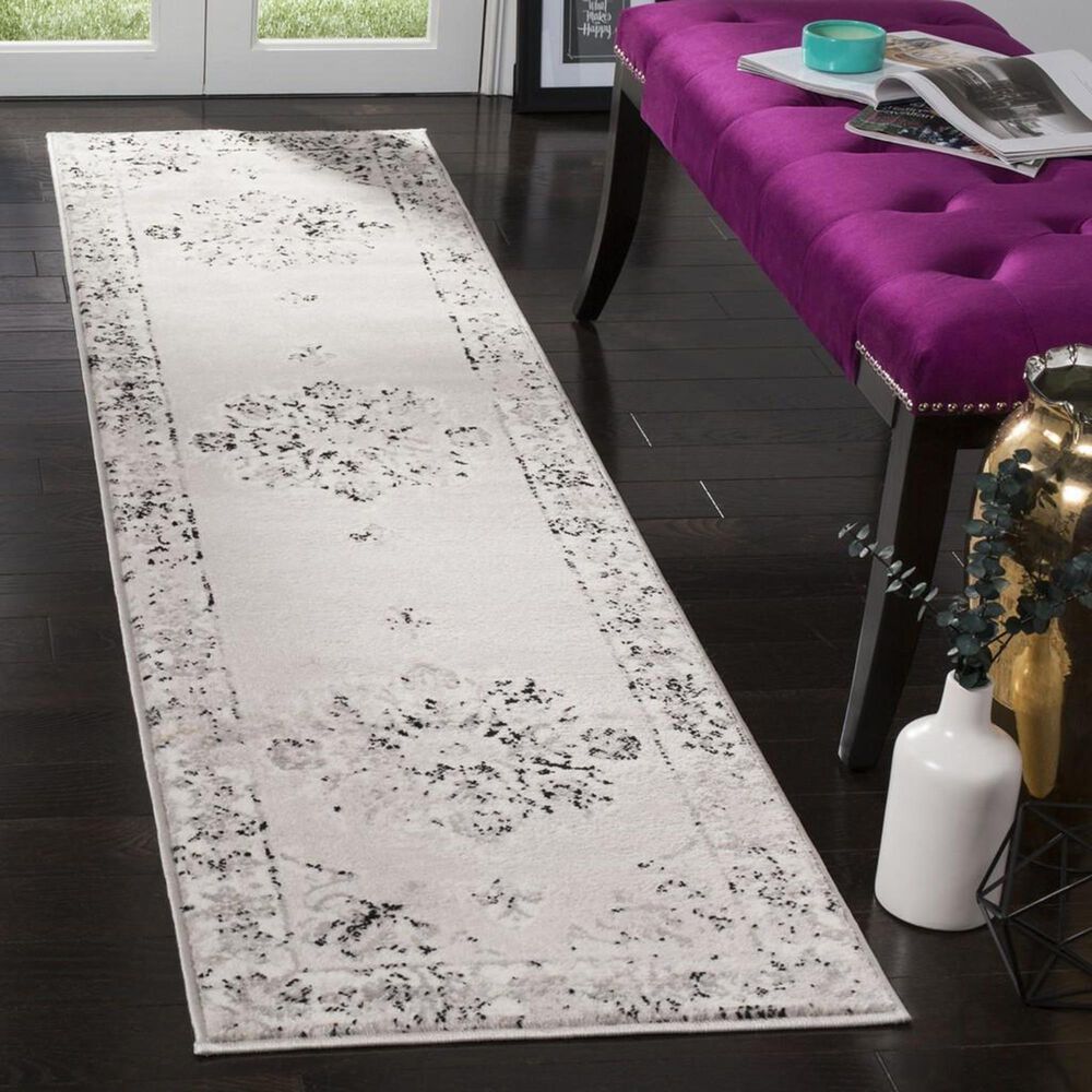 Safavieh Skyler SKY169K 2&#39; x 10&#39; Gray and Ivory Runner, , large