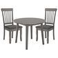 Signature Design by Ashley Shullden 3-Piece Round Dining Set in Medium Gray, , large