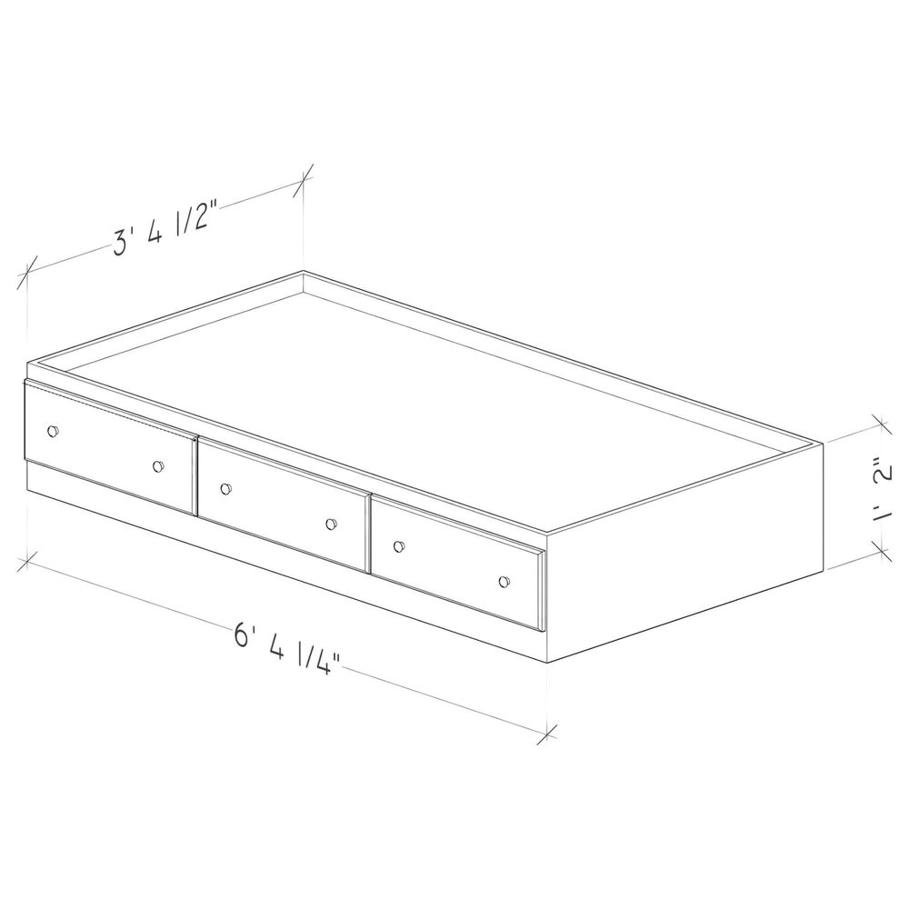 Lemoore Essential Twin Mates Bed in Grey Walnut, , large