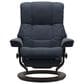 Stressless Mayfair Large Classic Power Recliner with Wenge Base in Paloma Oxford Blue, , large