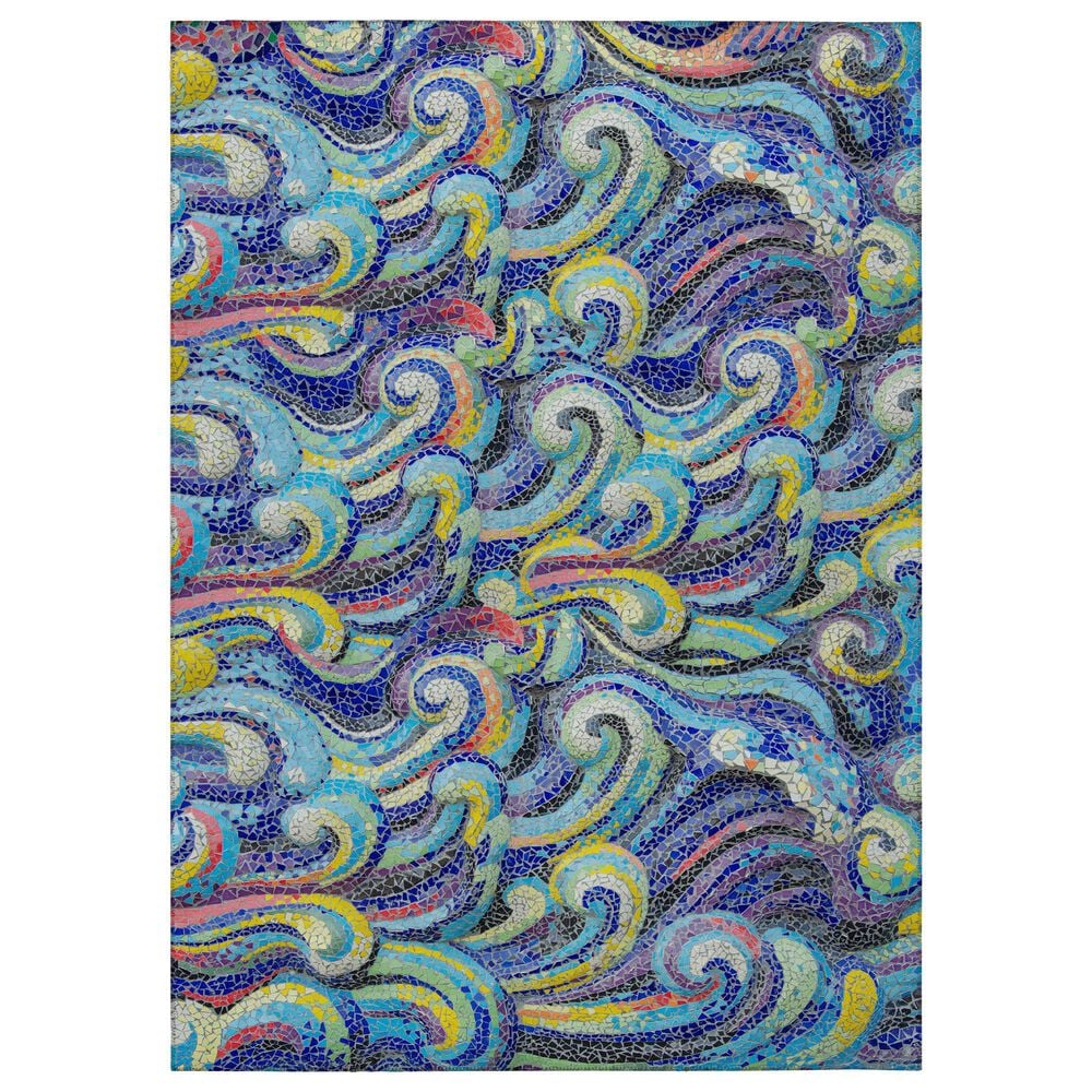 Dalyn Rug Company Seabreeze Abstract 5" x 7"6" Indigo Area Rug, , large