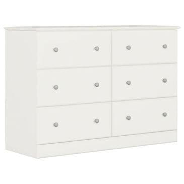 Lemoore Essential 45" 6-Drawer Dresser in Rockport White, , large