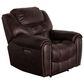 Oxford Furniture Cheers Power Recliner with Power Headrest in Cowboy Dark Brown, , large