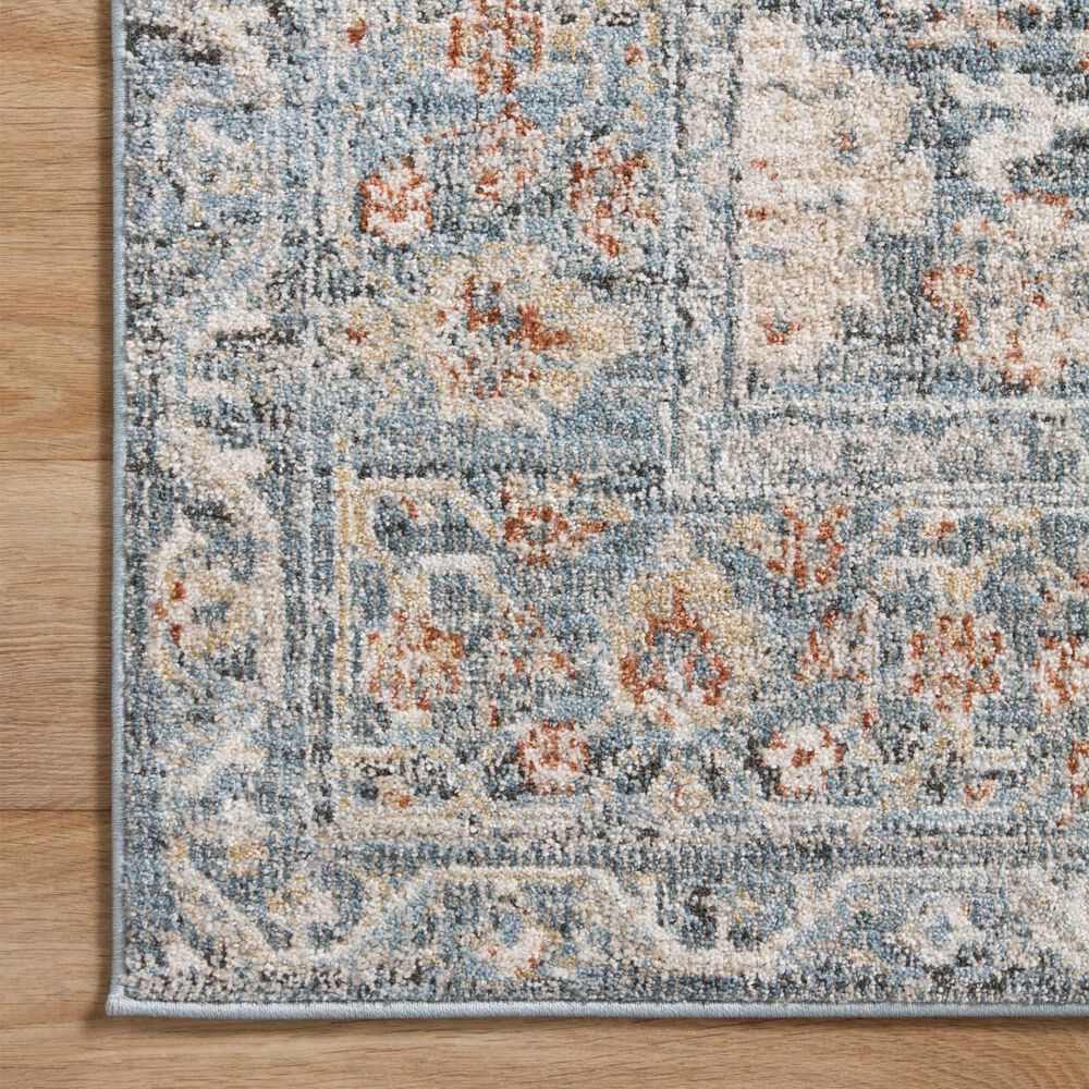 Loloi II Odette 9&#39;2&quot; x 13&#39; Sky and Rust Area Rug, , large