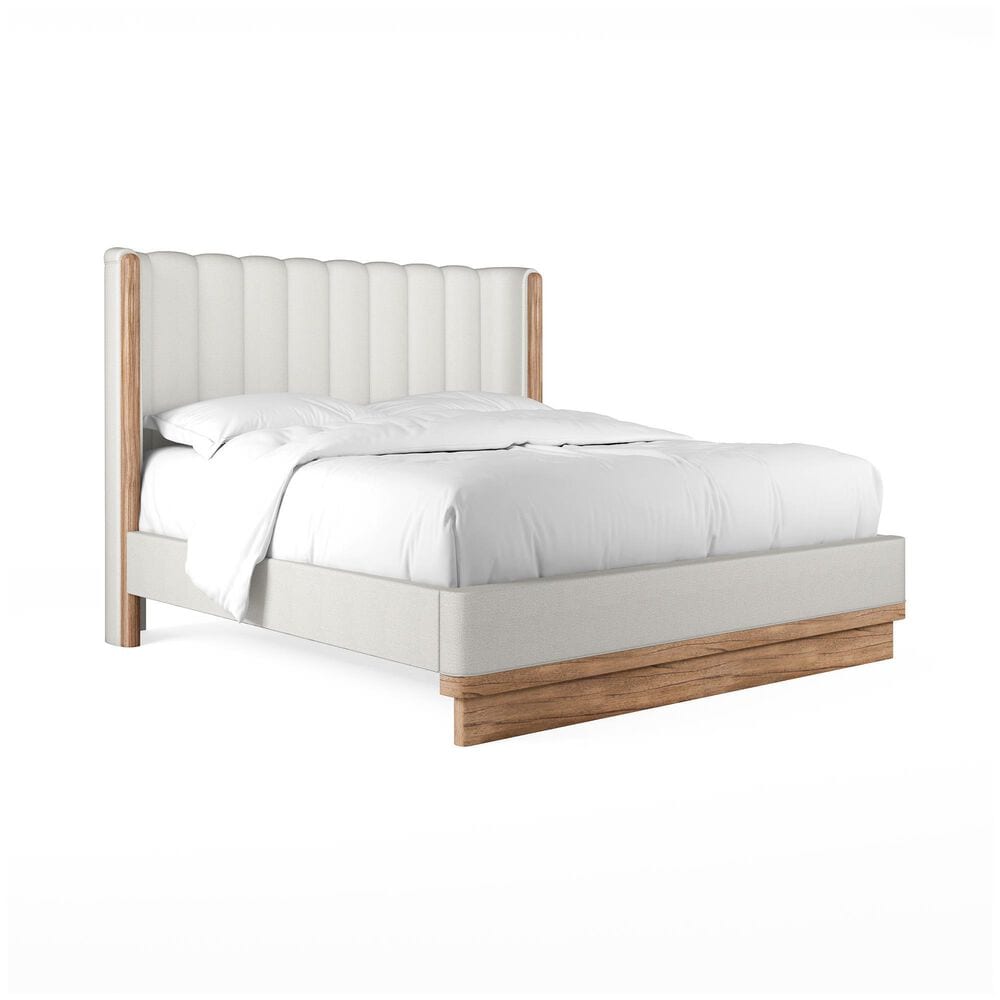 Vantage Portico King Upholstered Shelter Bed, , large