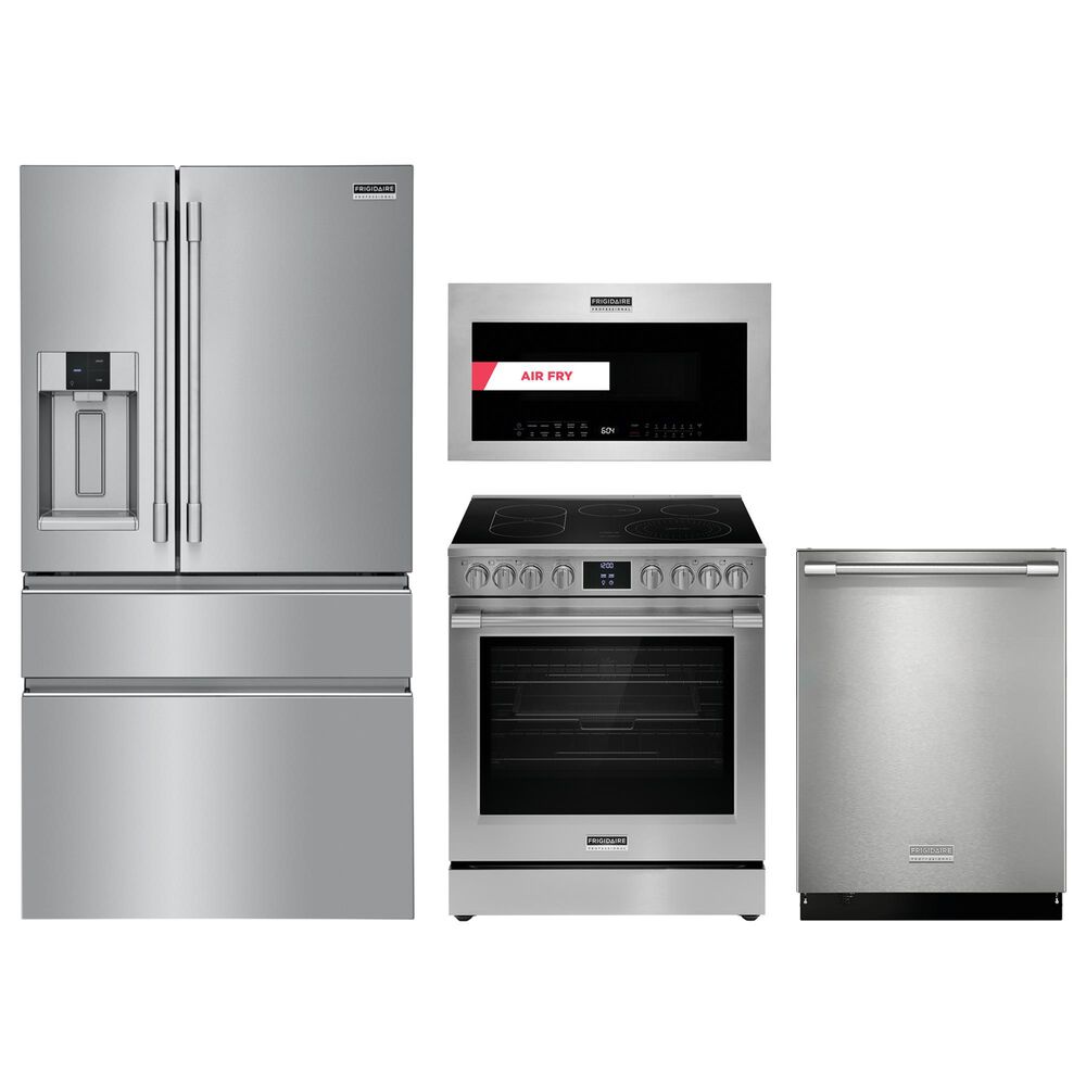 FRIGIDAIRE 4PC Kitchen Package in Stainless Steel, , large