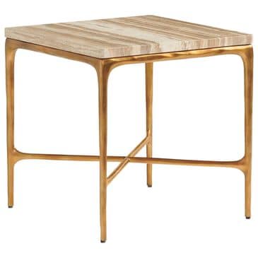 Lexington Furniture Silverado Menlo Park End Table in Maritime Brass and Brown, , large