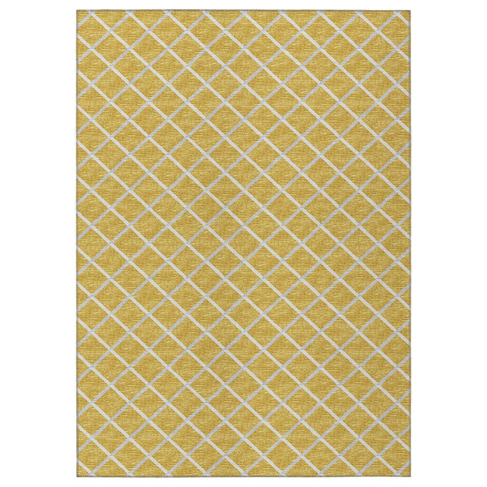 Dalyn Rug Company York 10" x 14" Gold Indoor/Outdoor Area Rug, , large