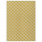 Dalyn Rug Company York 10" x 14" Gold Indoor/Outdoor Area Rug, , large