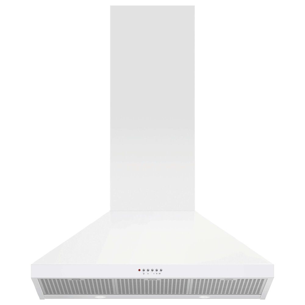 Fisher and Paykel 36&quot; Classic Wall Hood with Pyramid Chimney in White, , large