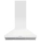 Fisher and Paykel 36" Classic Wall Hood with Pyramid Chimney in White, , large