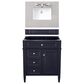 James Martin Brittany 30" Single Bathroom Vanity in Victory Blue with 3 cm Eternal Serena Top and Rectangle Sink, , large