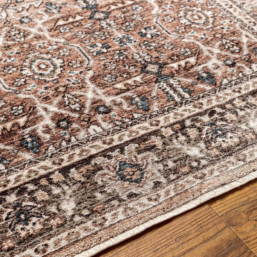 Surya Carlisle Oriental 2&#39;11&quot; x 10&#39; Dusty Pink, Medium Brown, Light Gray, Pale Blue, Brown and Cream Runner, , large