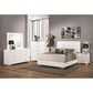 Pacific Landing Felicity Queen Slat Headboard in High Gloss White, , large