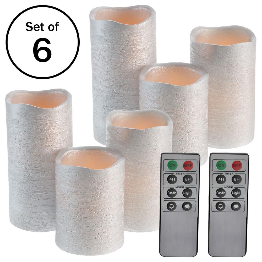 Timberlake LED Candle in Silver &#40;Set of 6&#41;, , large