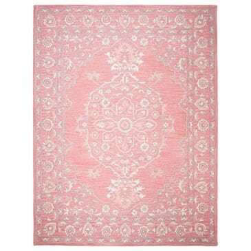 Safavieh Micro-Loop Oriental 8" x 10" Pink and Ivory Area Rug, , large