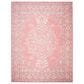 Safavieh Micro-Loop Oriental 8" x 10" Pink and Ivory Area Rug, , large