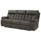 Signature Design by Ashley Willamen Manual Reclining Sofa with Drop Down Table in Quarry, , large
