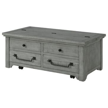 Martin Svensson Home Beach House Lift Top Trunk Coffee Table in Dove Grey, , large