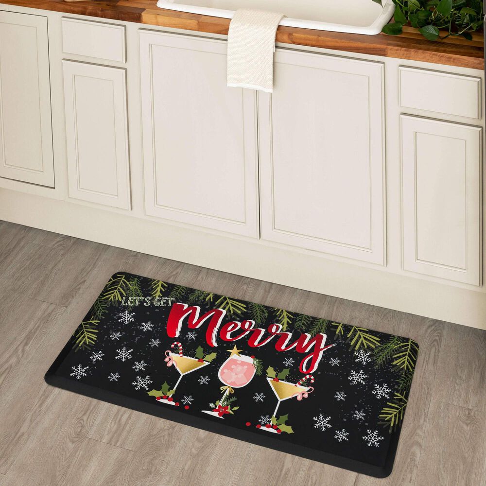 Mohawk Dri-Pro Tis The Season Plaid 1&#39;6&quot; x 2&#39;6&quot; Multicolor Door Mat, , large