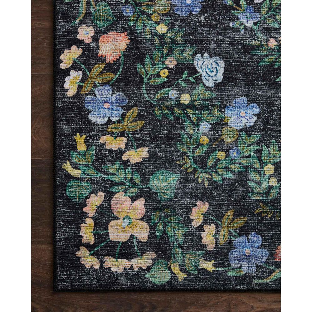 Rifle Paper Co. Palais 7&#39;6&quot; x 9&#39;6&quot; Black Area Rug, , large