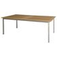 Three Birds Casual Avanti Patio Extension Dining Table in Steel and Teak (Table Only), , large