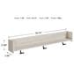 Signature Design by Ashley Socalle Wall Mounted Coat Rack with Shelf in Light Natural, , large