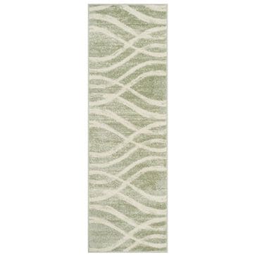 Safavieh Adirondack ADR125X 2"6" x 12" Sage and Cream Runner, , large