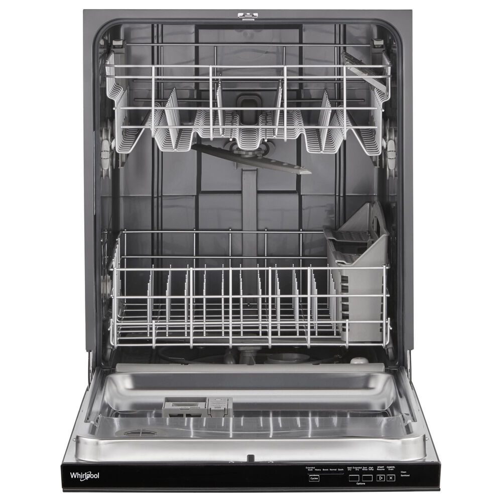 Whirlpool 24&quot; Pocket Handle Dishwasher in Black, , large
