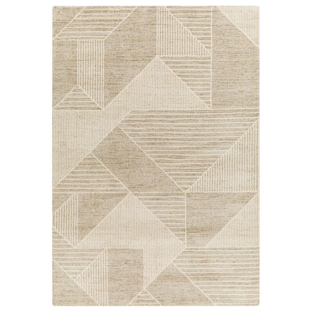 Surya Gavic 2" x 3" Light Beige and Medium Gray Area Rug, , large