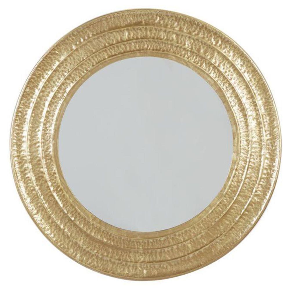 Maple and Jade Glam Metal Wall Mirror in Gold, , large