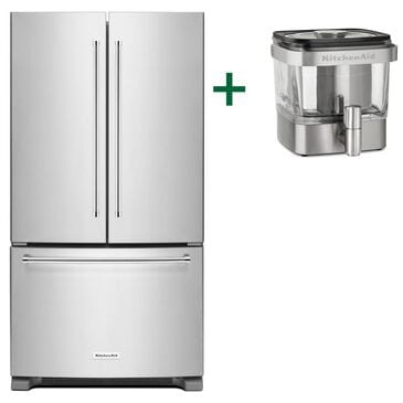 KitchenAid 20 Cu. Ft. French Door Refrigerator and Cold Brew Coffee Maker, , large