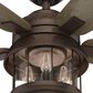 Hunter Coral Bay 52" Outdoor Ceiling Fan with Lights in Weathered Copper, , large